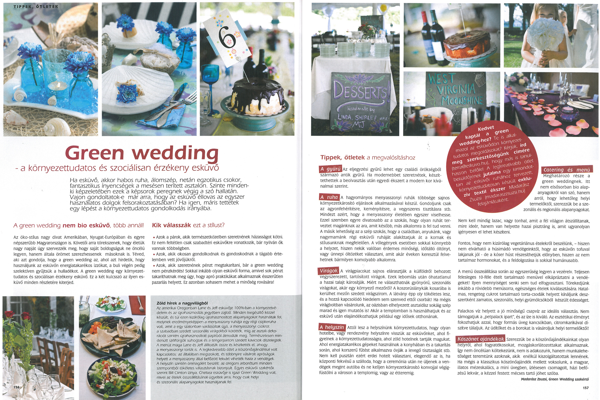 Green wedding – a környezettudatos és szociálisan érzékeny esküvő – Magyar esküvő
