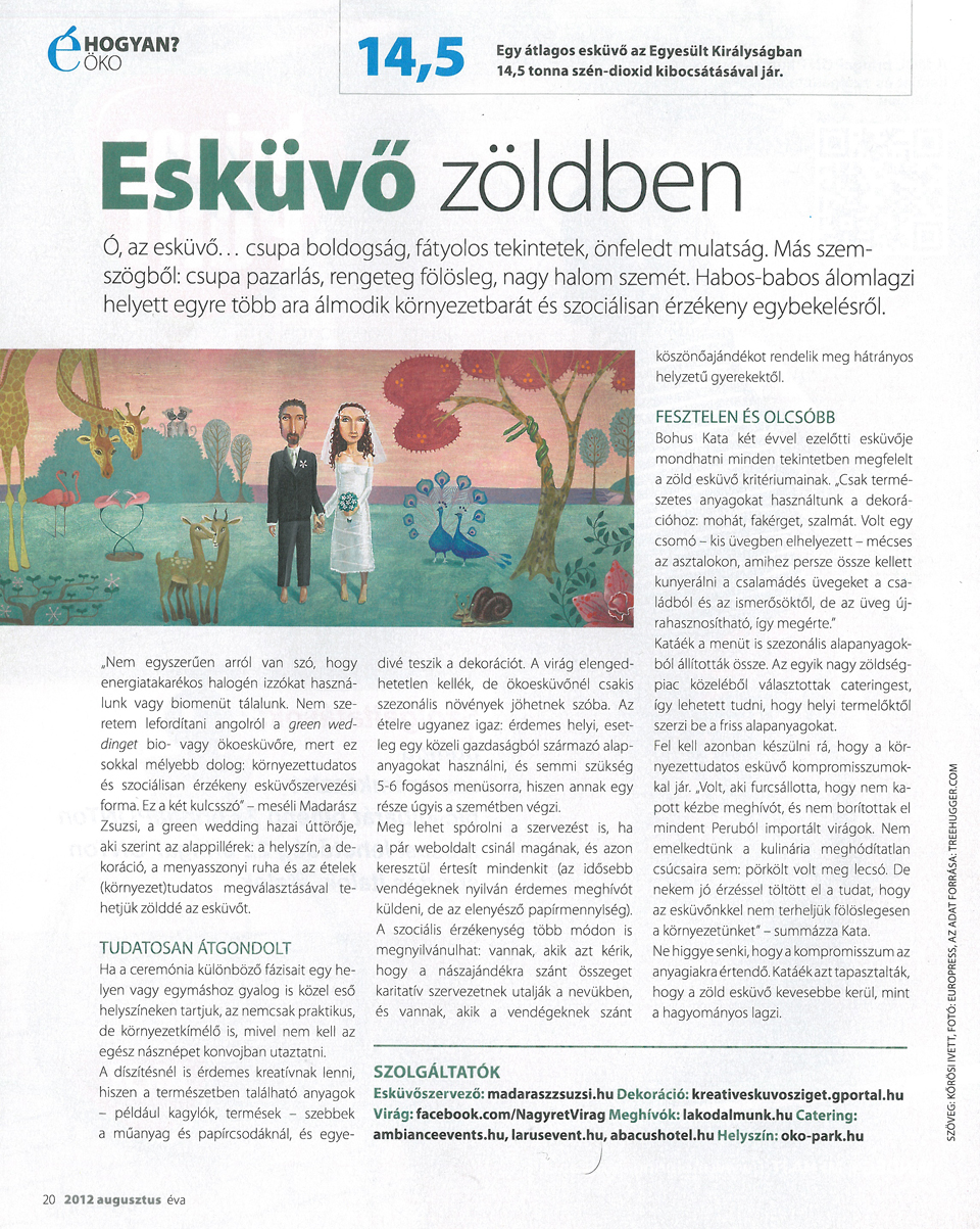 Esküvő zöldben – Éva magazin