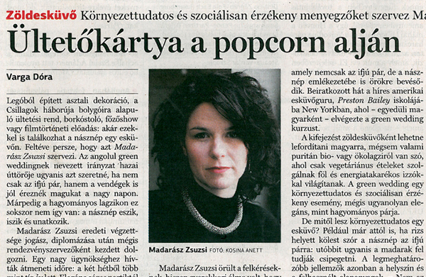 Ültetőkártya a popcorn alján – Népszabadság