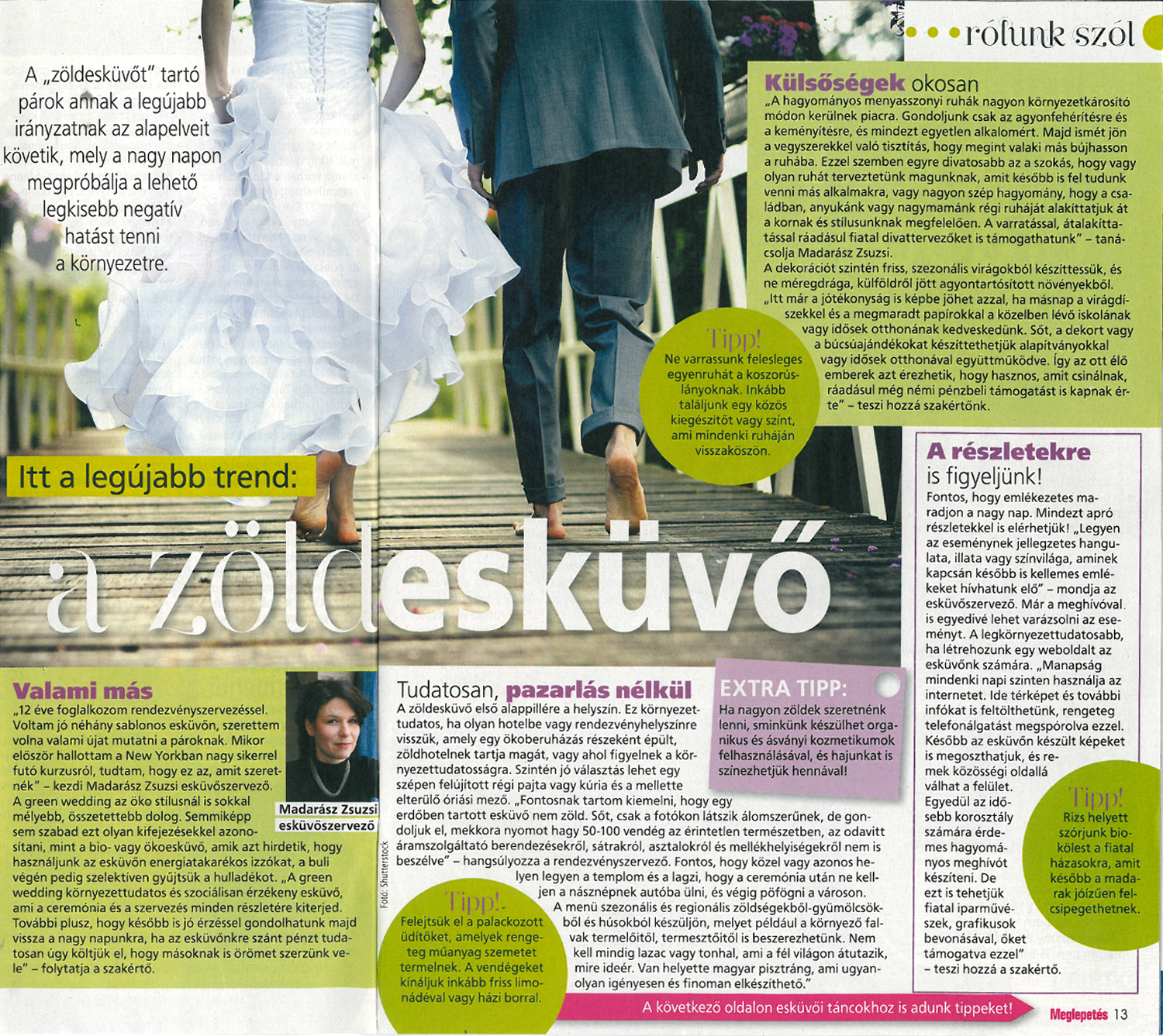 Itt a legújabb trend: a zöldesküvő! – Meglepetés Magazin