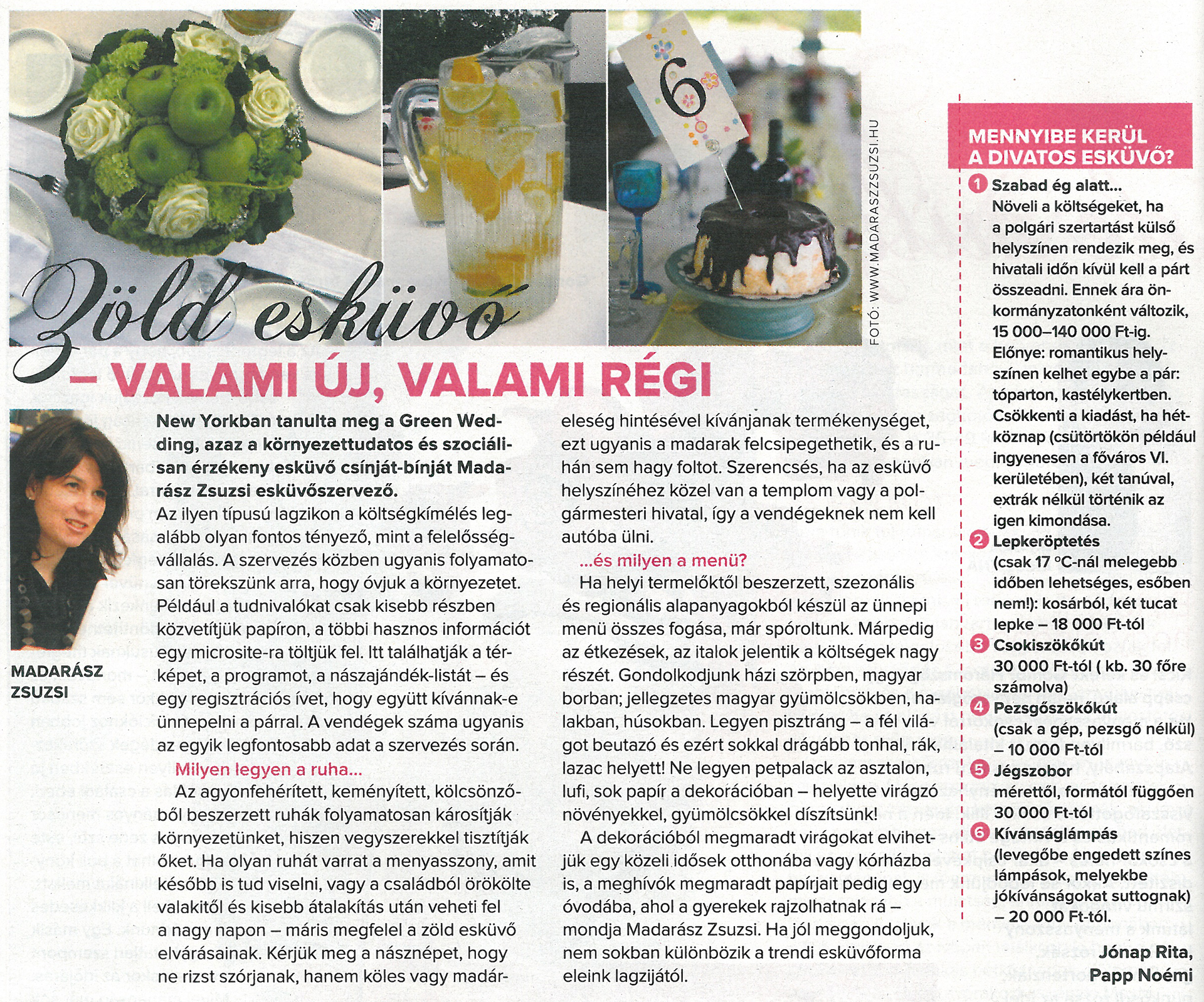 Zöld esküvő – valami új, valami régi – Nők lapja